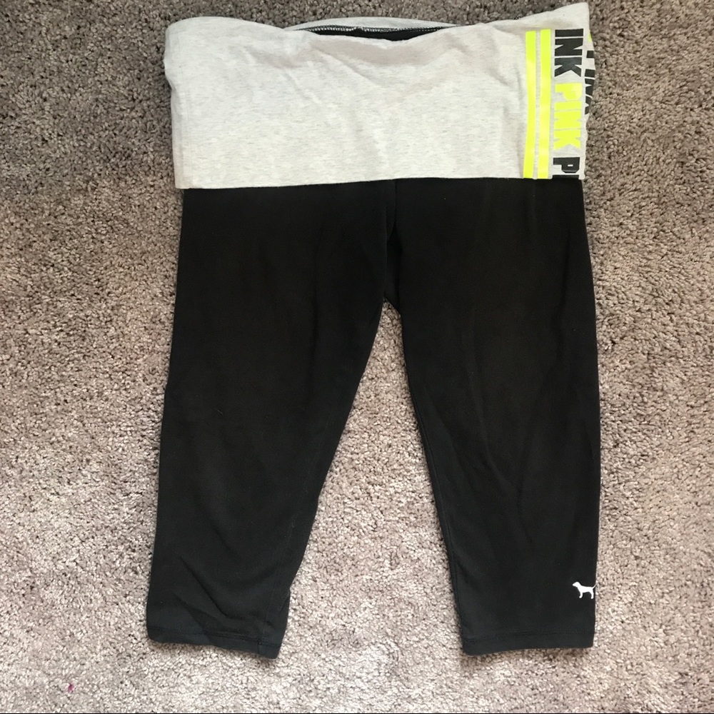 PINK Yoga Capris